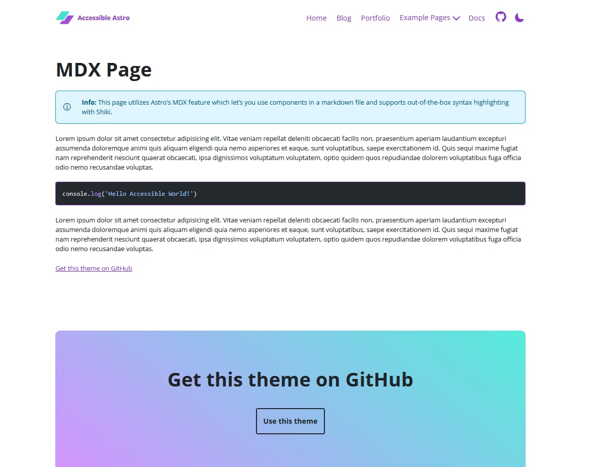 accessible-astro-starter