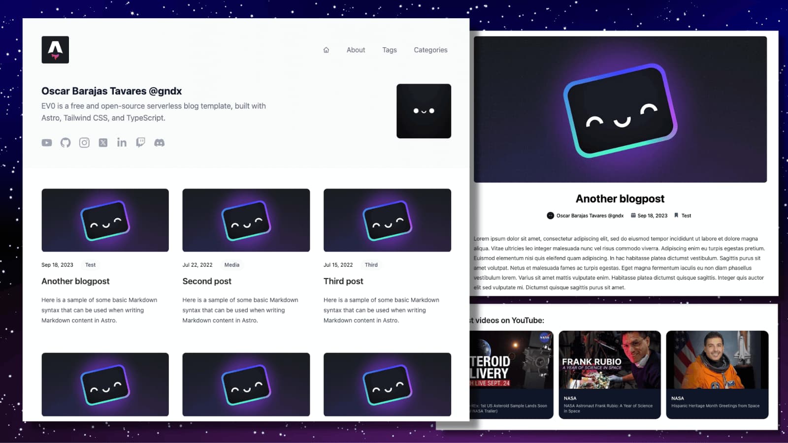 ev0-astro-theme cover pic