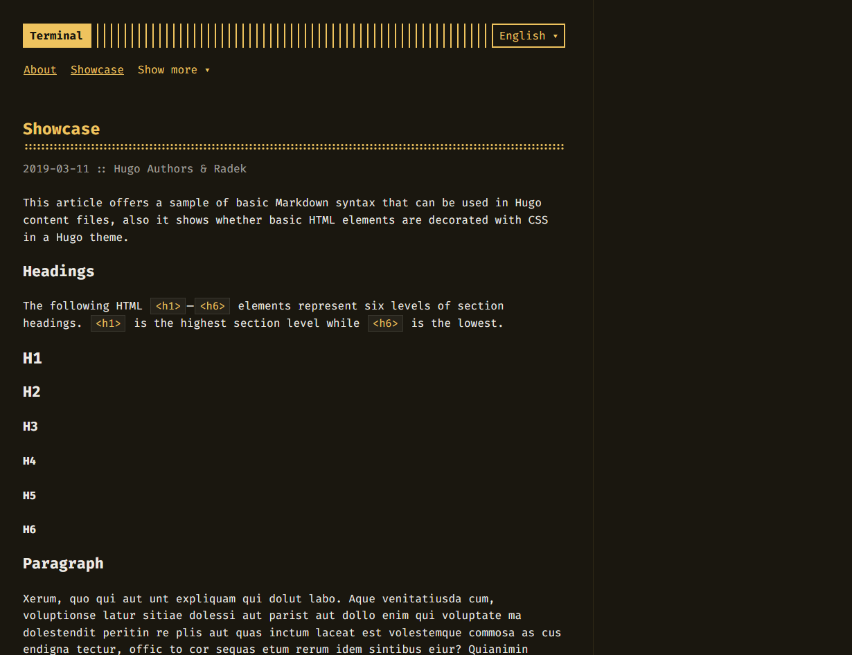 hugo-theme-terminal